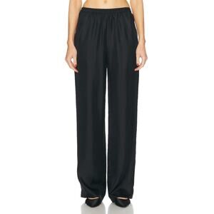 Loulou Studio Relaxed Black Alera Pants Size S